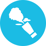 processes icon co2 blast