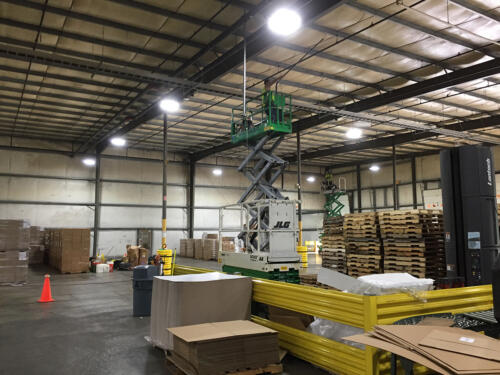 Industrial overhead cleaning
